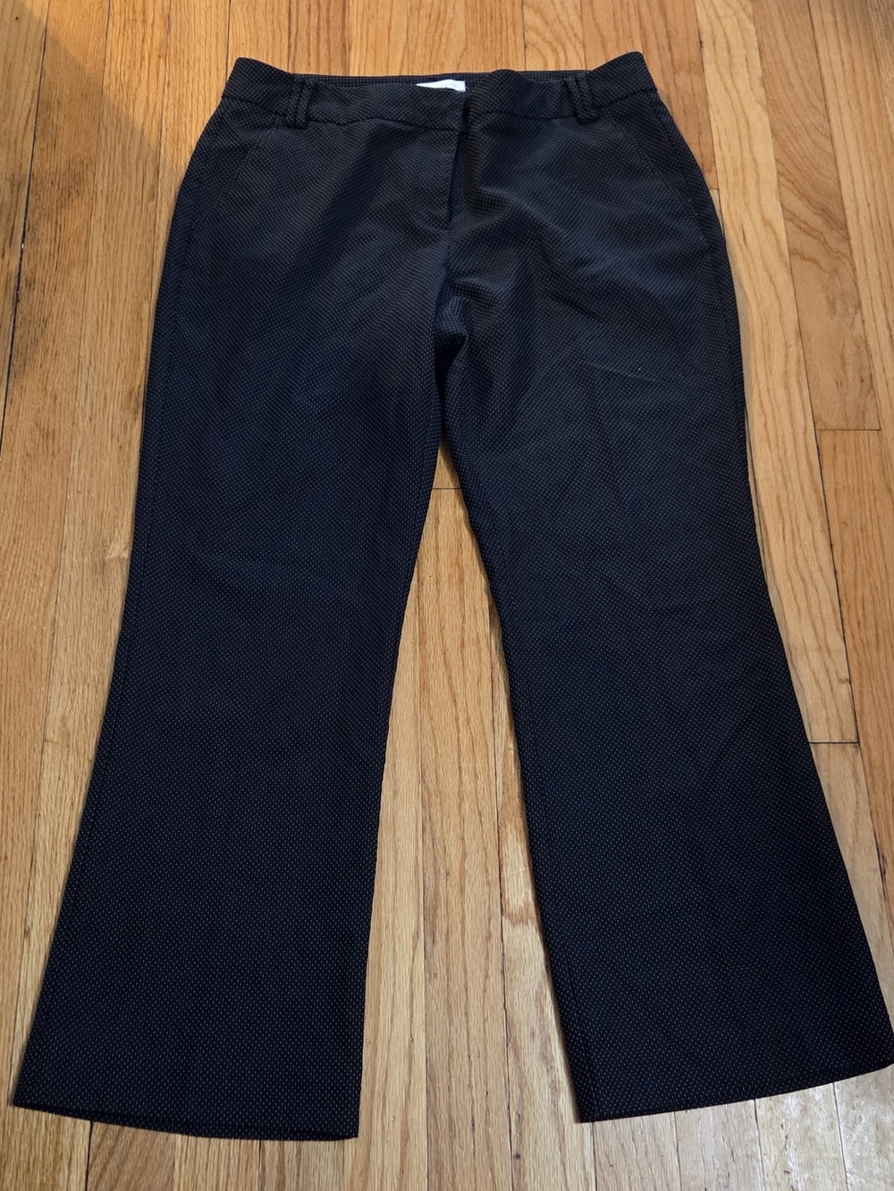 New York & Company Womens Black with White Dot Pants GUC Size 10